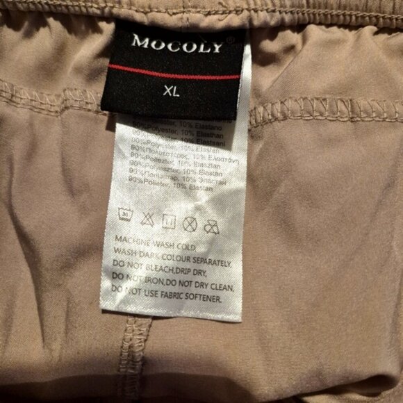 Mocoly women's size XL tan light weight pants, VGUC - Picture 10 of 13